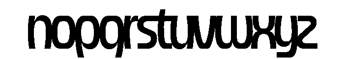 Forager Medium Overlap Font LOWERCASE