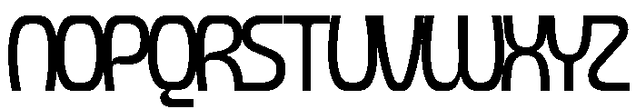 Forager Regular Overlap Font UPPERCASE