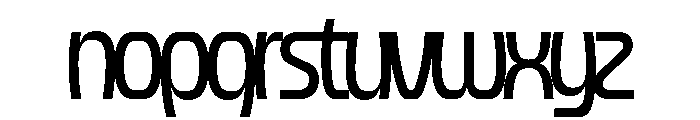 Forager Regular Overlap Font LOWERCASE