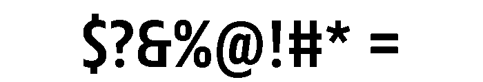 Forager Semibold Font OTHER CHARS
