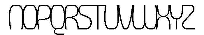 Forager Thin Overlap Font UPPERCASE