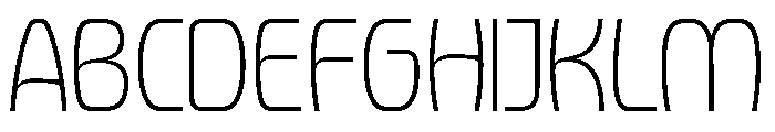 Forager Thin Font UPPERCASE