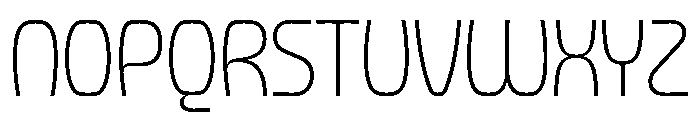 Forager Thin Font UPPERCASE