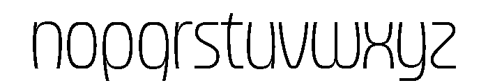 Forager Thin Font LOWERCASE