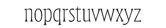 Forevs Extra Light Font LOWERCASE
