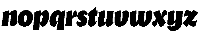 Forevs Heavy Italic Font LOWERCASE