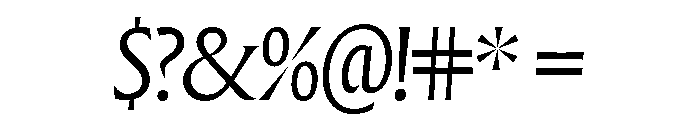 Forevs Italic Font OTHER CHARS