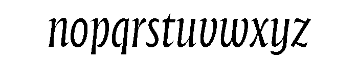 Forevs Italic Font LOWERCASE