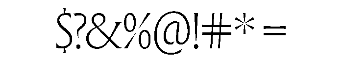 Forevs Light Font OTHER CHARS