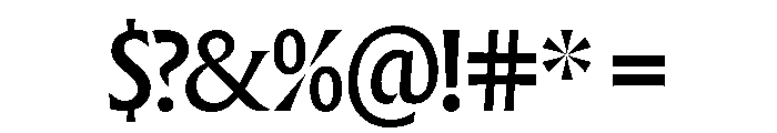 Forevs Medium Font OTHER CHARS