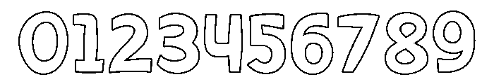 FOGESTAR-Outline Font OTHER CHARS