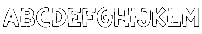 FOGESTAR-Outline Font UPPERCASE