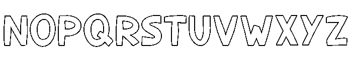 FOGESTAR-Outline Font UPPERCASE