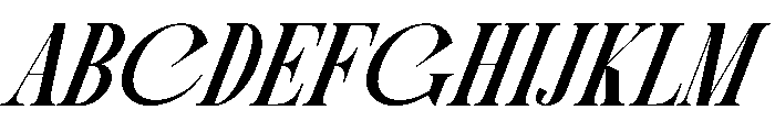 FOLDEN Italic Font UPPERCASE