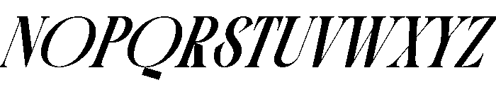 FOLDEN Italic Font UPPERCASE