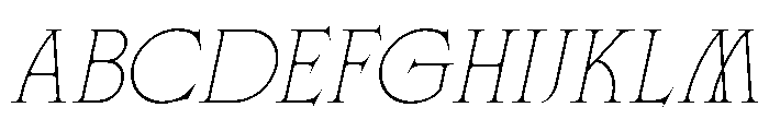 FONCA Italic Font UPPERCASE