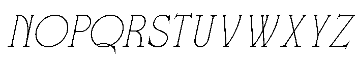 FONCA Italic Font UPPERCASE