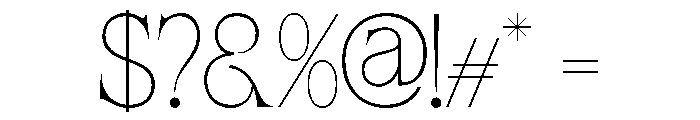 FONCA Regular Font OTHER CHARS