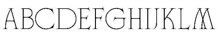 FONCA Regular Font UPPERCASE