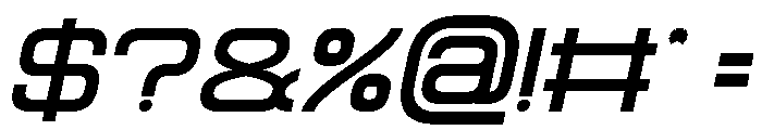 FOREVER Bold Italic Font OTHER CHARS