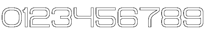 FOREVER-Hollow Font OTHER CHARS