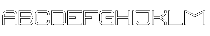 FOREVER-Hollow Font UPPERCASE