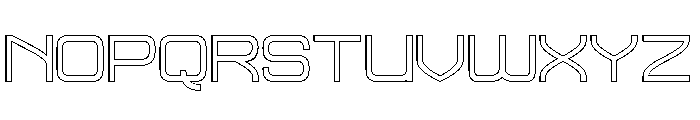 FOREVER-Hollow Font UPPERCASE