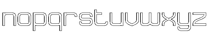 FOREVER-Hollow Font LOWERCASE