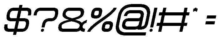 FOREVER Italic Font OTHER CHARS