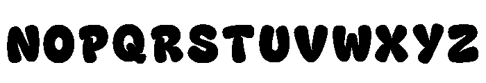 Foams Regular Font UPPERCASE