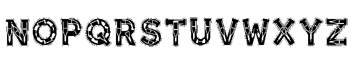 Foban Regular Font UPPERCASE