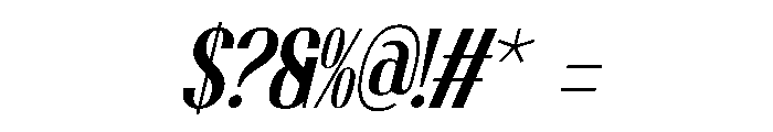Focsio Italic Font OTHER CHARS