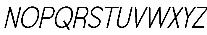 Foermality Condensed Thin Ita Font UPPERCASE