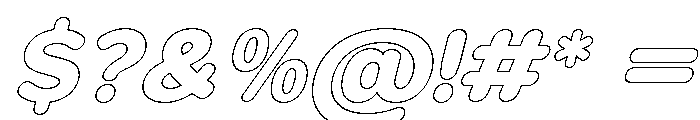 Foermality ExtBd Ita Font OTHER CHARS