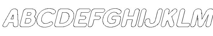 Foermality ExtBd Ita Font UPPERCASE