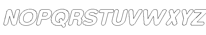 Foermality ExtBd Ita Font UPPERCASE