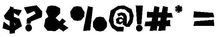 Foldish Font OTHER CHARS