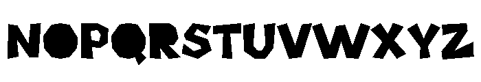 Foldish Font UPPERCASE