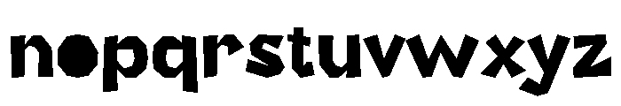 Foldish Font LOWERCASE