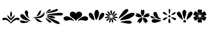 Folk Floral Dingbats FONT