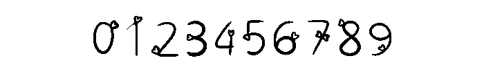 Font Of Hearts Regular Font OTHER CHARS