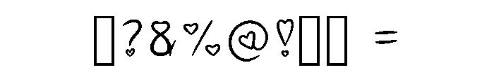 Font Of Hearts Regular Font OTHER CHARS