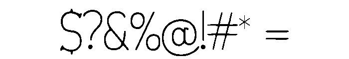 Fontique Font OTHER CHARS