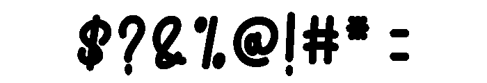 Food Vlogger Font OTHER CHARS