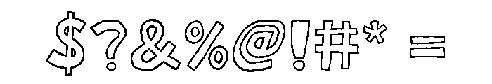 Foodie Story Outline Font OTHER CHARS