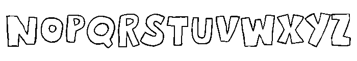 Foodie Story Outline Font UPPERCASE