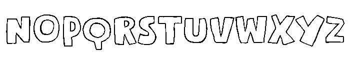 Foodie Story Outline Font LOWERCASE