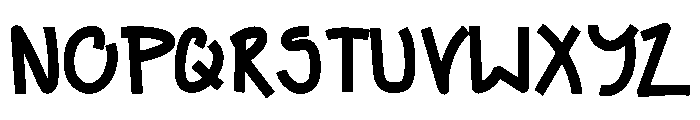 Foody Hokan Font UPPERCASE
