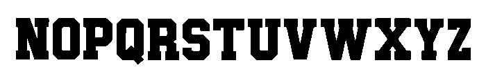 Football Jersey Regular Font LOWERCASE
