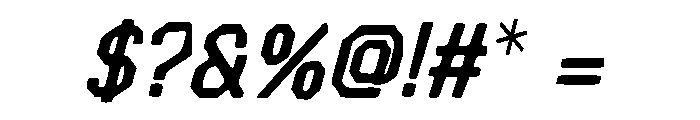 Football Stats Font OTHER CHARS